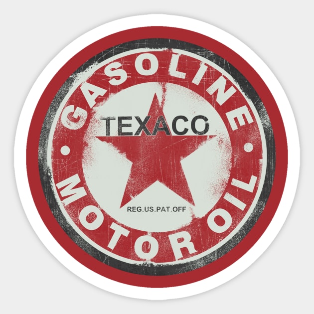 GASOLINE TEXACO Sticker by vender